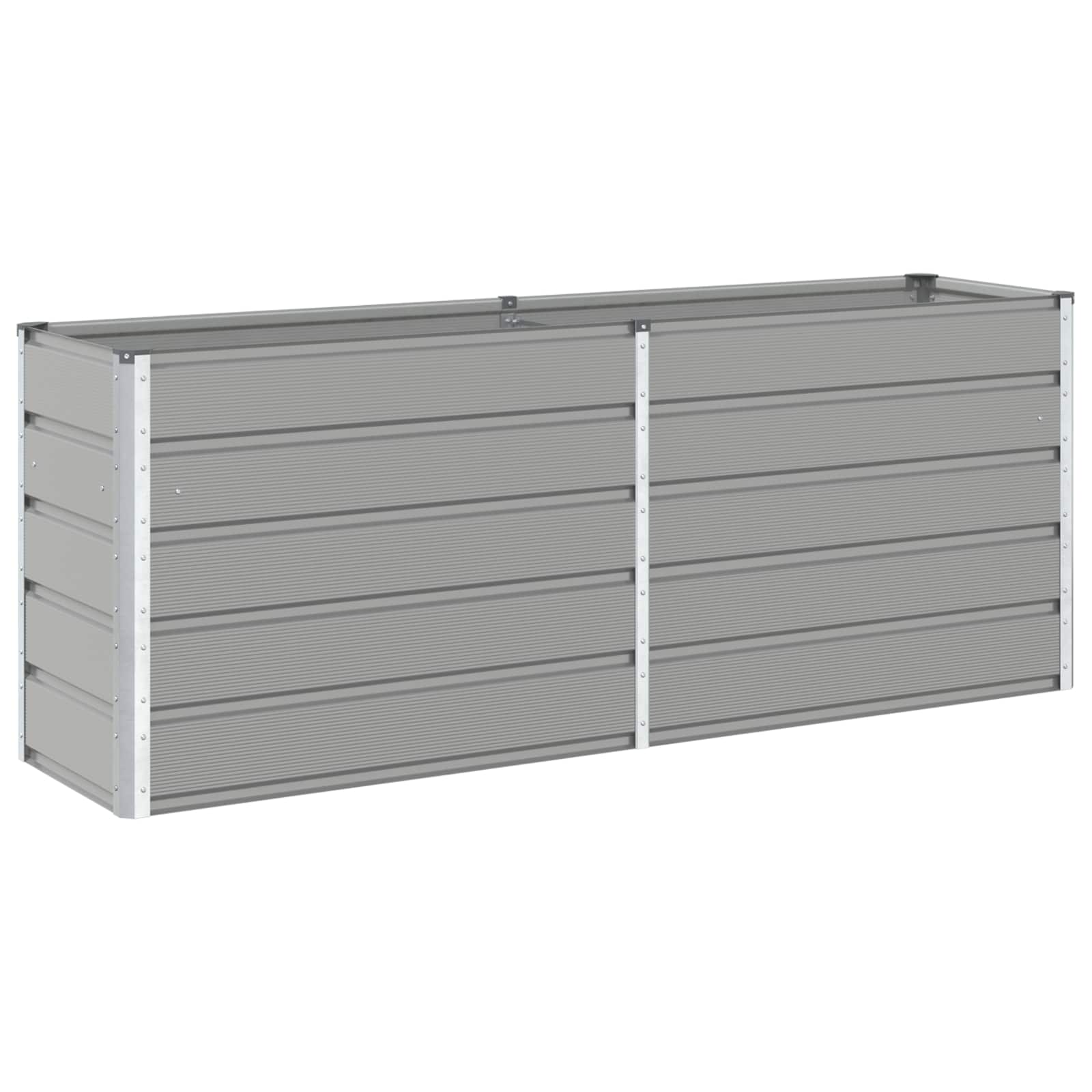 Jardinera vidaxx gris claro 480 x 50 x 45 cm acero galvanizado