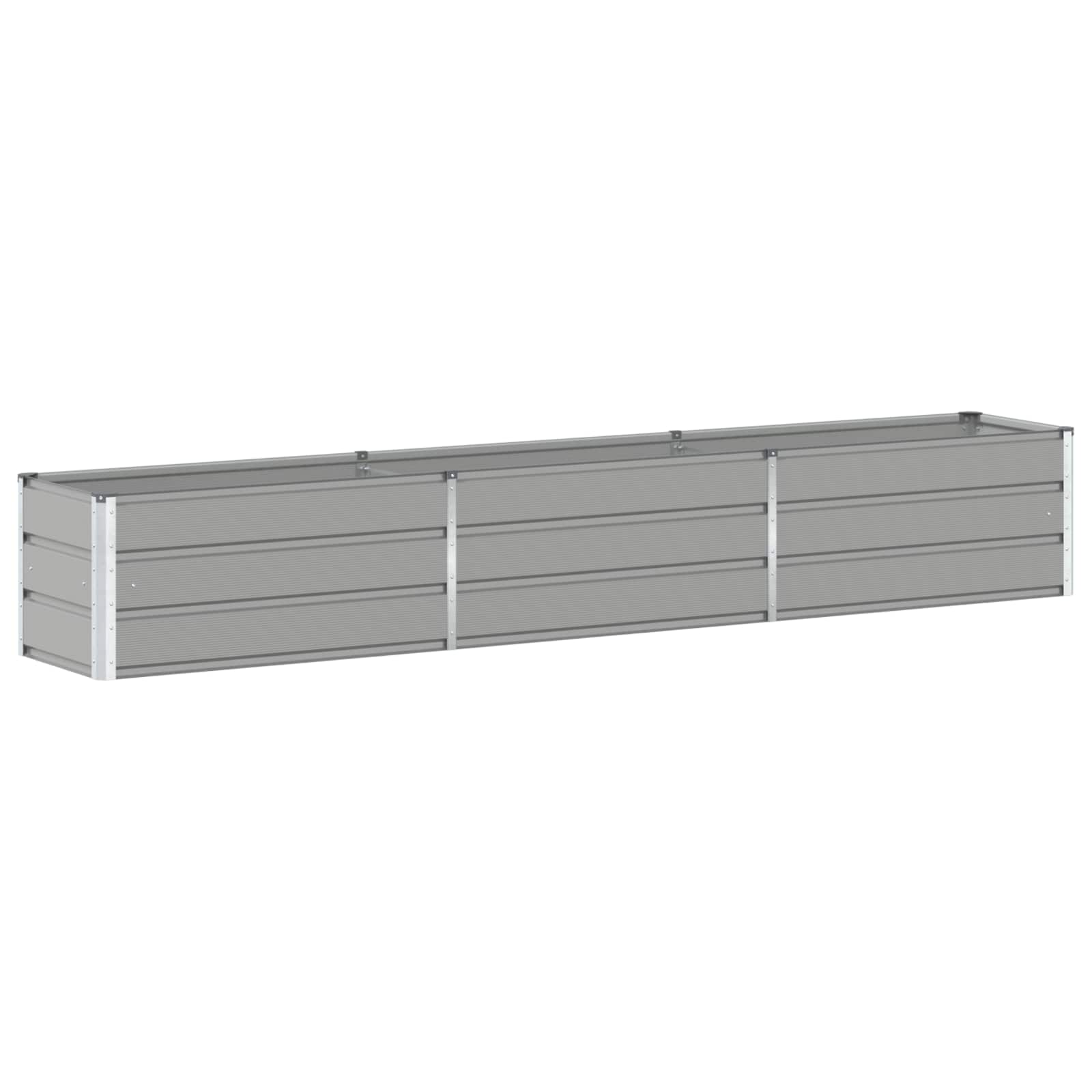 Jardinera vidaxx gris claro 480 x 50 x 45 cm acero galvanizado