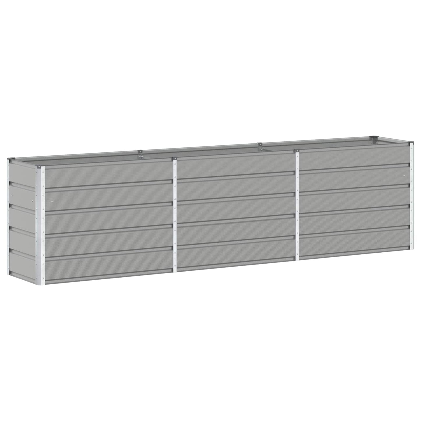 Jardinera vidaxx gris claro 480 x 50 x 45 cm acero galvanizado