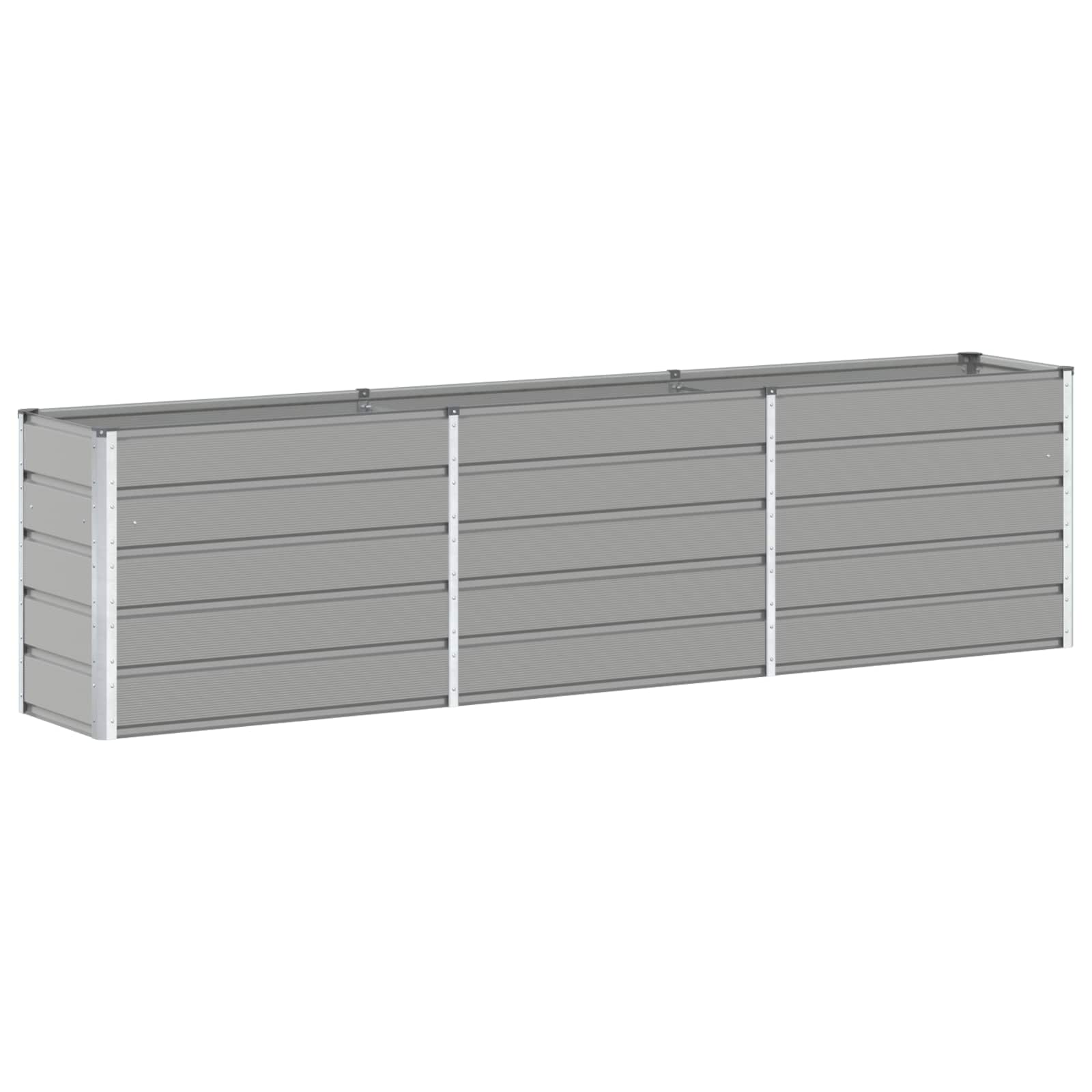 Jardinera vidaxx gris claro 480 x 50 x 45 cm acero galvanizado