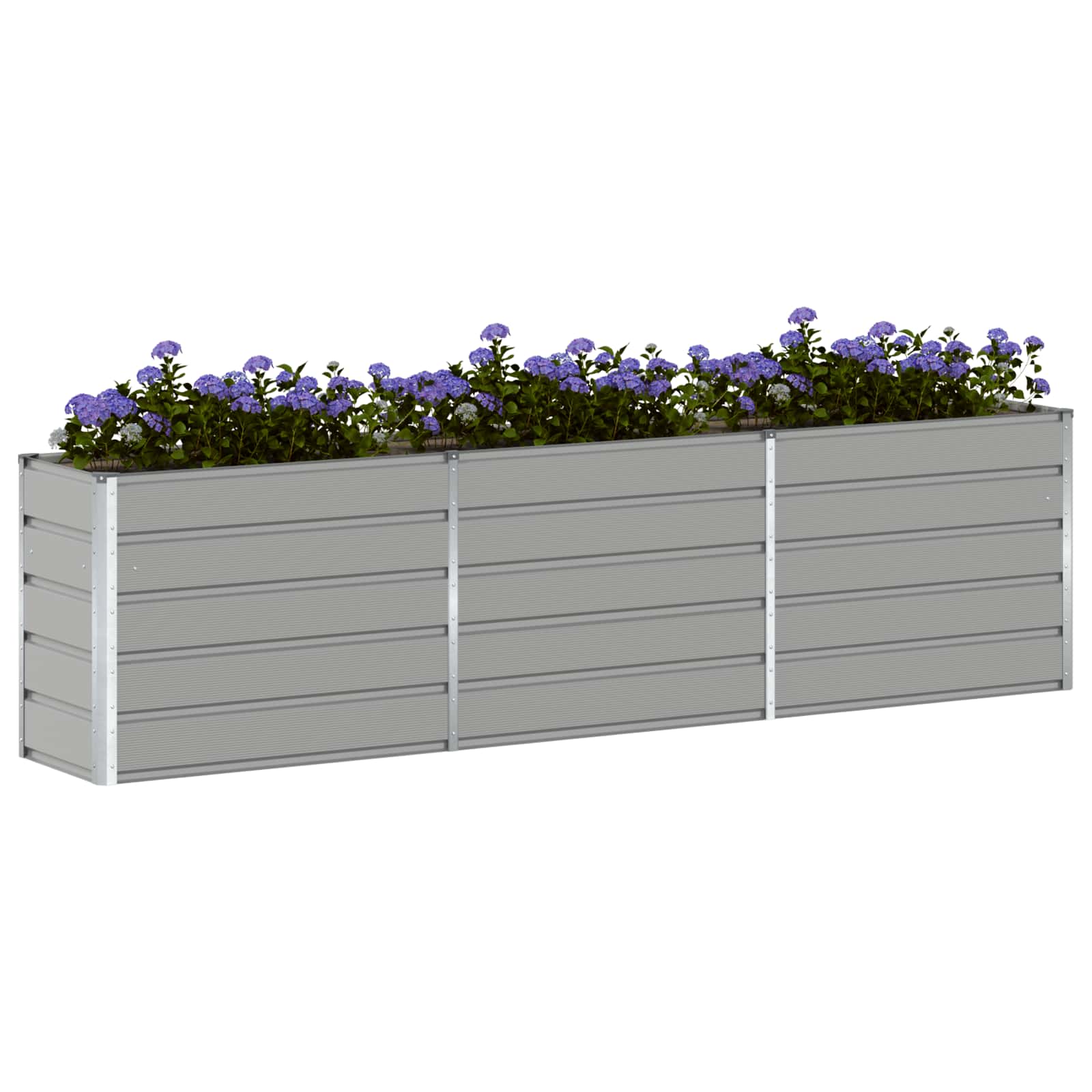 Jardinera vidaxx gris claro 480 x 50 x 45 cm acero galvanizado