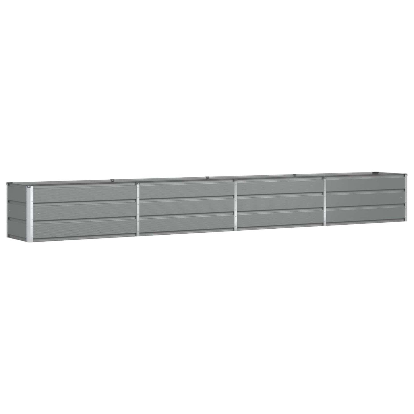 Jardinera vidaxx gris claro 480 x 50 x 45 cm acero galvanizado