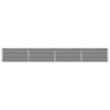Jardinera vidaxx gris claro 480 x 50 x 45 cm acero galvanizado