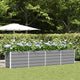 Fioriera Vidaxx grigio chiaro 480 x 50 x 45 cm in acciaio zincato