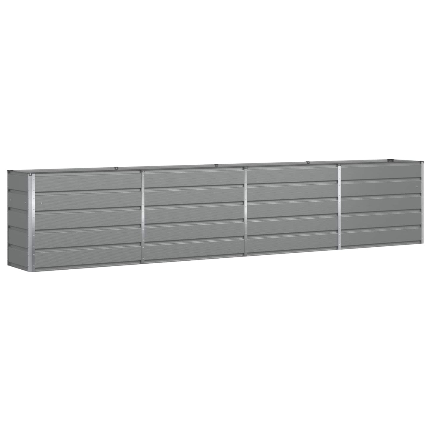 Fioriera Vidaxx grigio chiaro 480 x 50 x 45 cm in acciaio zincato