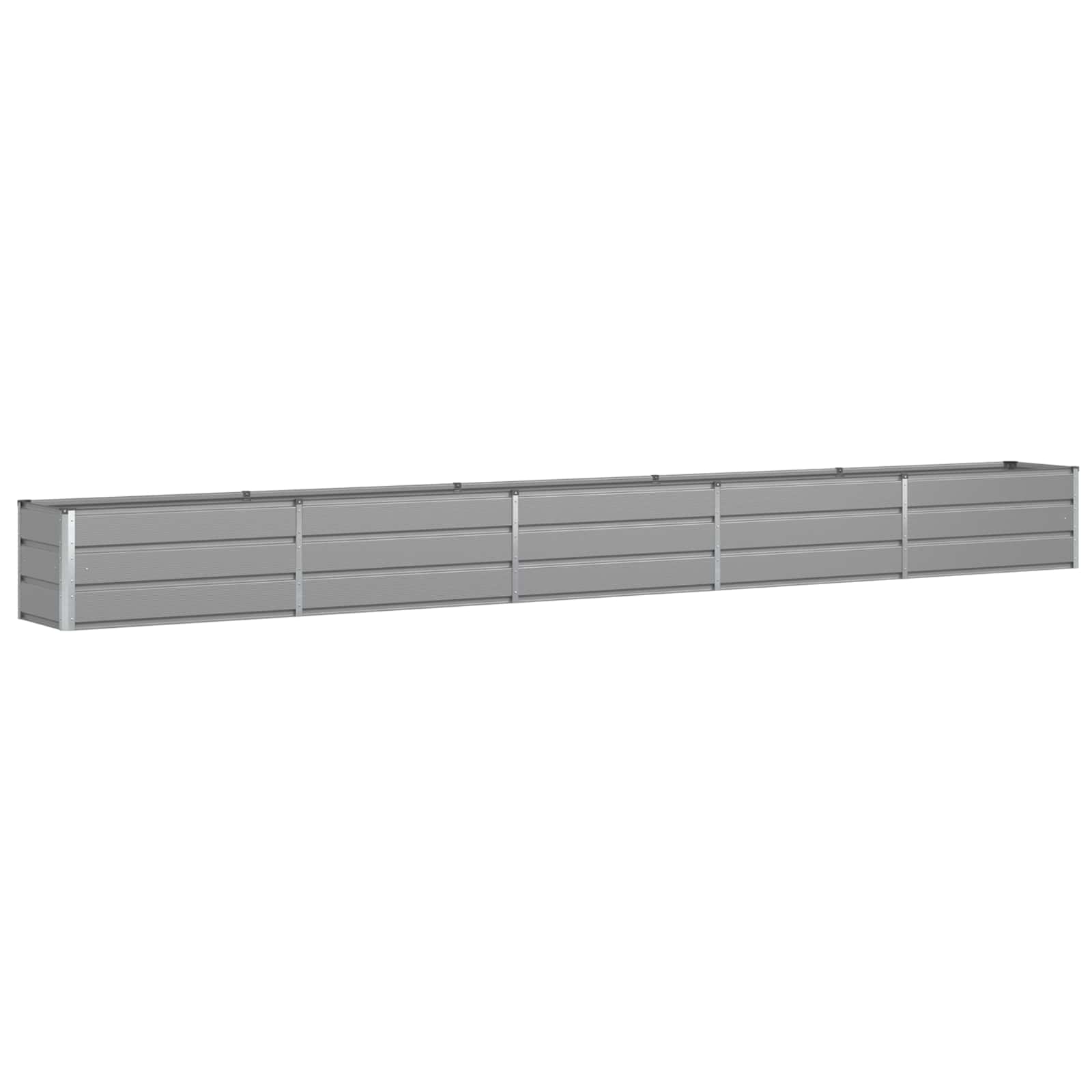Jardinera vidaxx gris claro 480 x 50 x 45 cm acero galvanizado