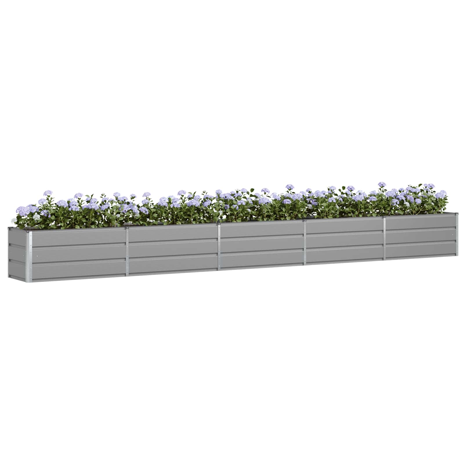 Jardinera vidaxx gris claro 480 x 50 x 45 cm acero galvanizado