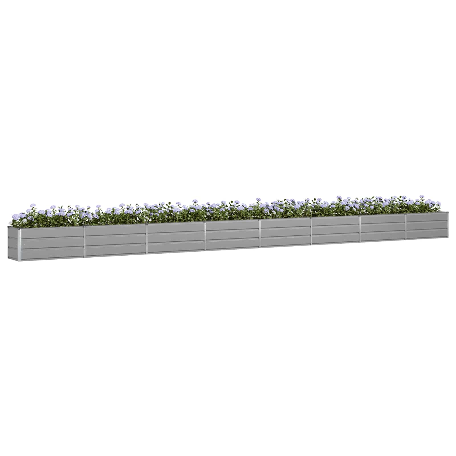 Vidaxl plantenbak lichtgrijs 480 x 50 x 45 cm gegalvaniseerd staal