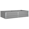 Jardinera vidaxl gris claro 195 x 100 x 45 cm acero galvanizado