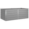 Jardinera vidaxl gris claro 195 x 100 x 45 cm acero galvanizado