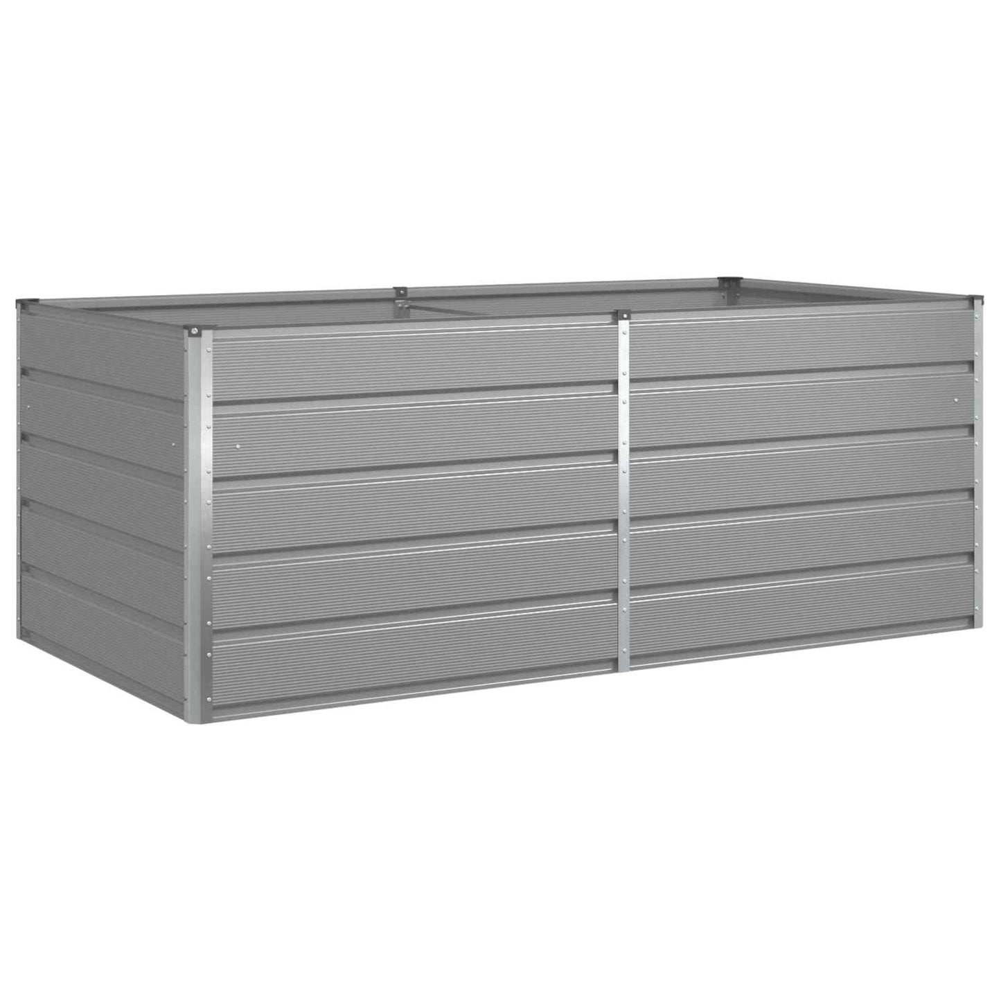 Vidaxl plantenbak lichtgrijs 195 x 100 x 45 cm gegalvaniseerd staal