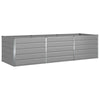 Jardinera vidaxl gris claro 195 x 100 x 45 cm acero galvanizado