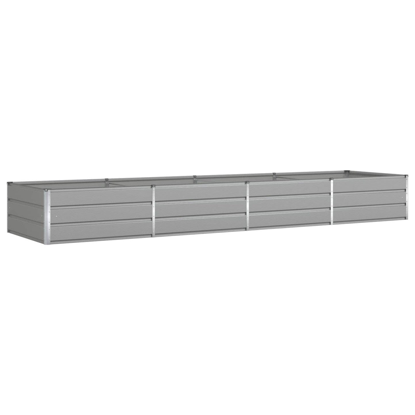 Vidaxl plantenbak lichtgrijs 195 x 100 x 45 cm gegalvaniseerd staal