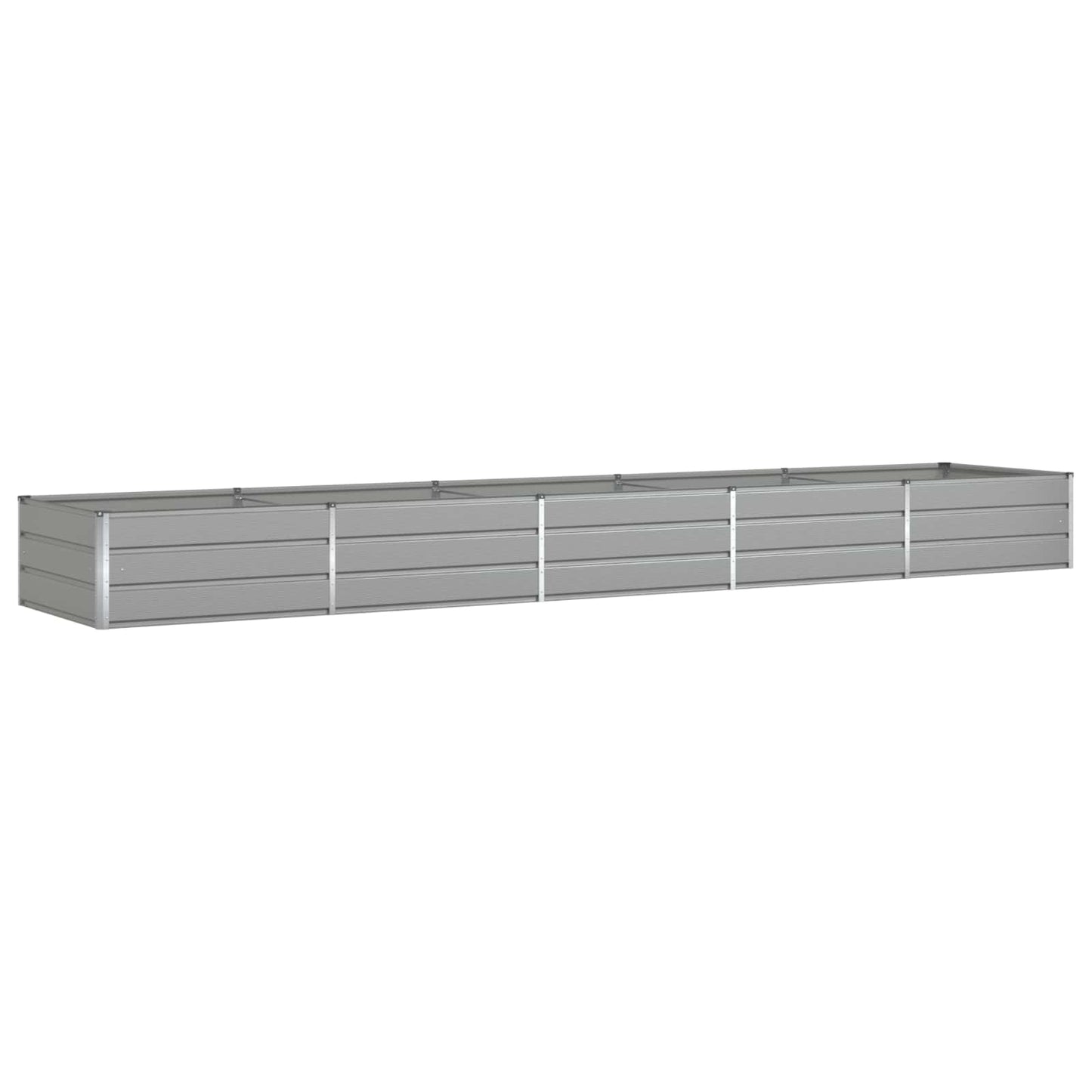 Vidaxl plantenbak lichtgrijs 195 x 100 x 45 cm gegalvaniseerd staal