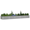 Jardinera vidaxl gris claro 195 x 100 x 45 cm acero galvanizado