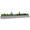 Jardinera vidaxl gris claro 195 x 100 x 45 cm acero galvanizado