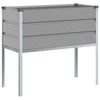 Fioriera Vidaxx grigio chiaro 100 x 45 x 90 cm in acciaio zincato