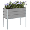 Fioriera Vidaxx grigio chiaro 100 x 45 x 90 cm in acciaio zincato