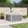 Jardinera vidaxx gris claro 100 x 100 x 77 cm acero galvanizado