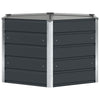 Vidaxl plantenbak antraciet 129 x 129 x 75 cm staal