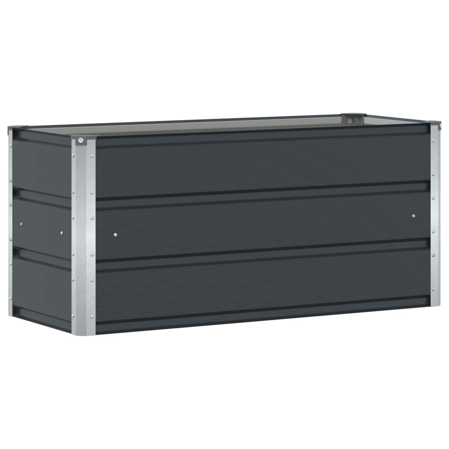 Vidaxl plantenbak antraciet 100 x 40 x 45 cm staal