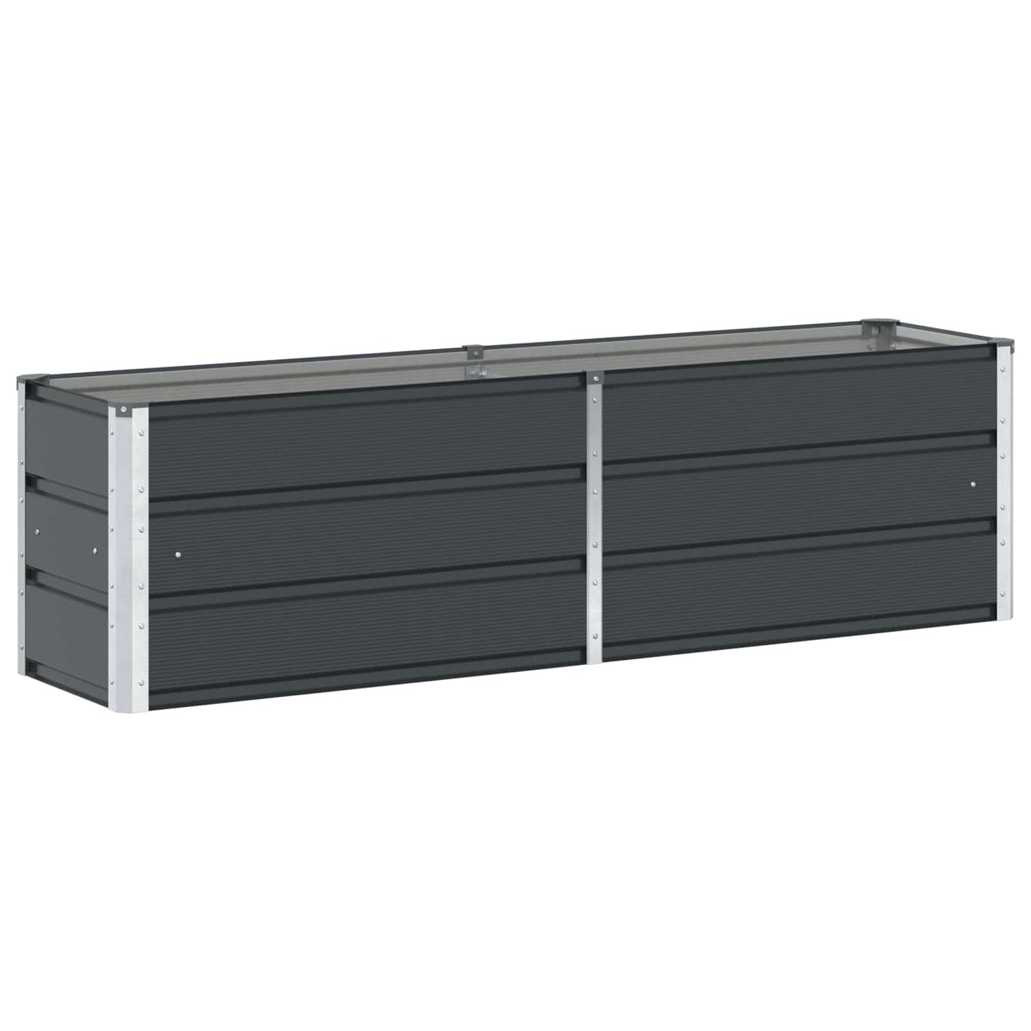 Vidaxl plantenbak antraciet 160 x 40 x 45 cm staal
