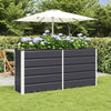 Vidaxl plantenbak antraciet 160 x 40 x 75 cm staal