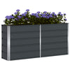 Vidaxl plantenbak antraciet 160 x 40 x 75 cm staal