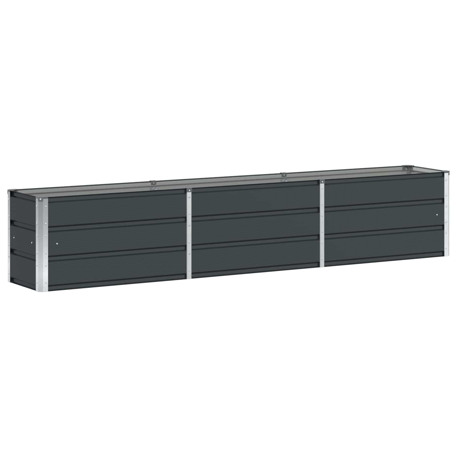 Vidaxl plantenbak antraciet 240 x 40 x 45 cm staal