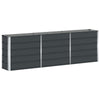 Fioriera VidaXL antracite 160 x 40 x 75 cm in acciaio