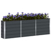 Fioriera VidaXL antracite 160 x 40 x 75 cm in acciaio