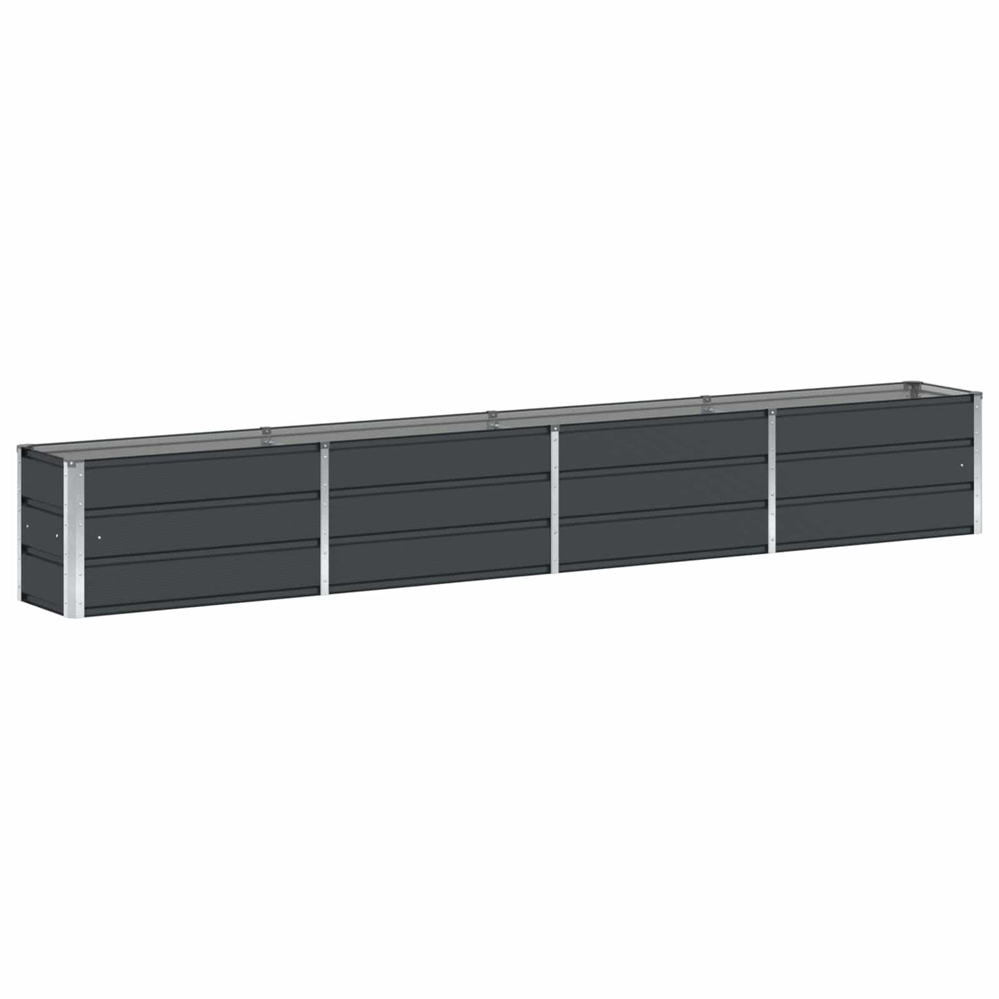 Vidaxl plantenbak antraciet 320 x 40 x 45 cm staal