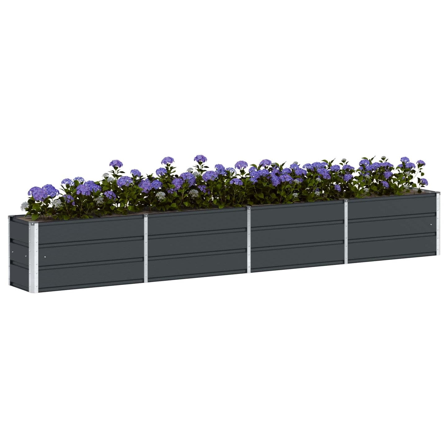 Vidaxl plantenbak antraciet 320 x 40 x 45 cm staal