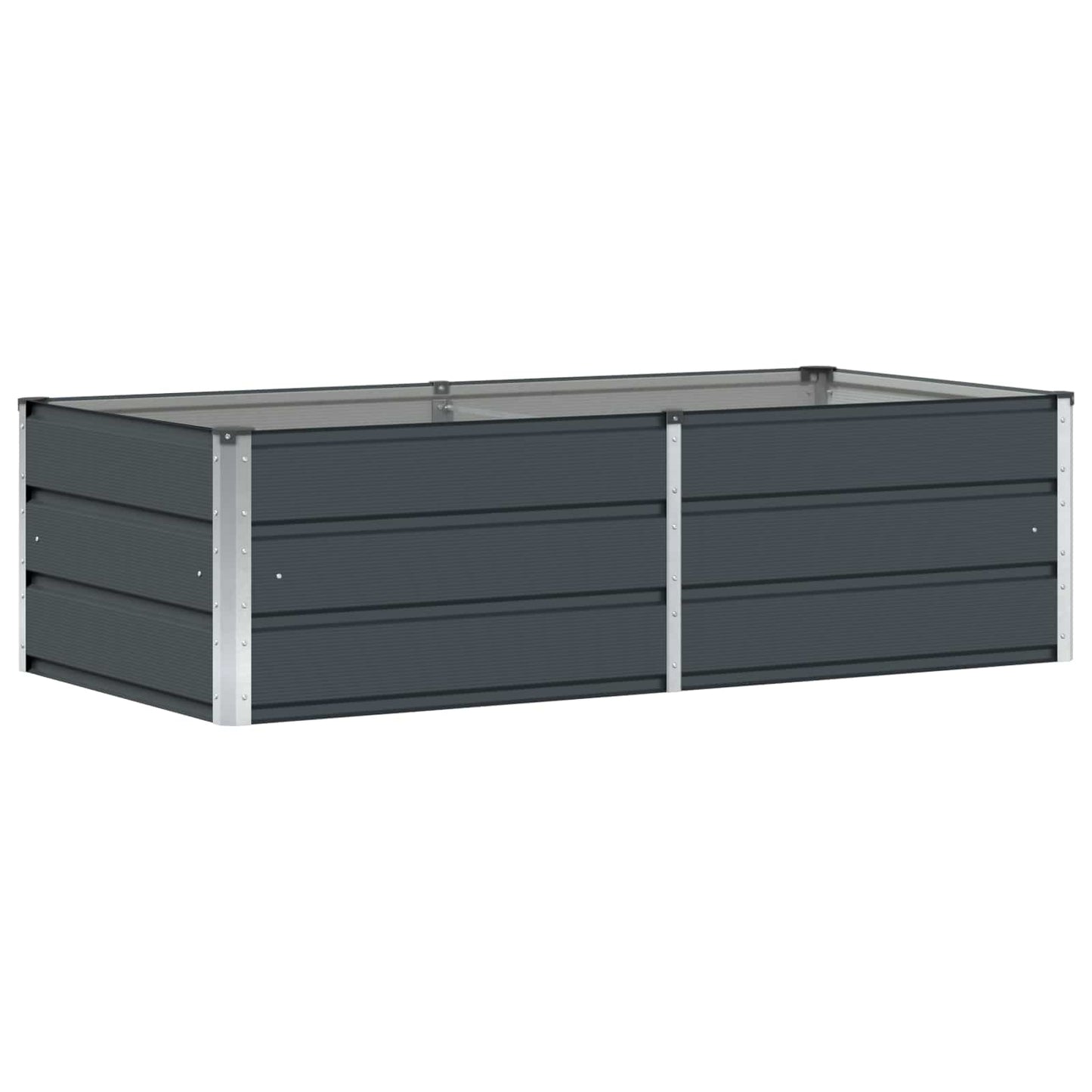 Vidaxl plantenbak antraciet 160 x 80 x 45 cm staal