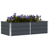 Vidaxl plantenbak antraciet 160 x 80 x 45 cm staal