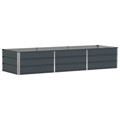 Jardinera vidaxx antracita 240 x 80 x 45 cm acero