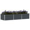 Vidaxl plantenbak antraciet 240 x 80 x 45 cm staal