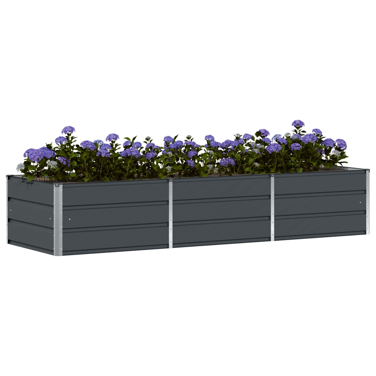 Fioriera Vidaxx antracite 240 x 80 x 45 cm in acciaio