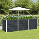 Jardinera vidaxx antracita 240 x 80 x 75 cm acero