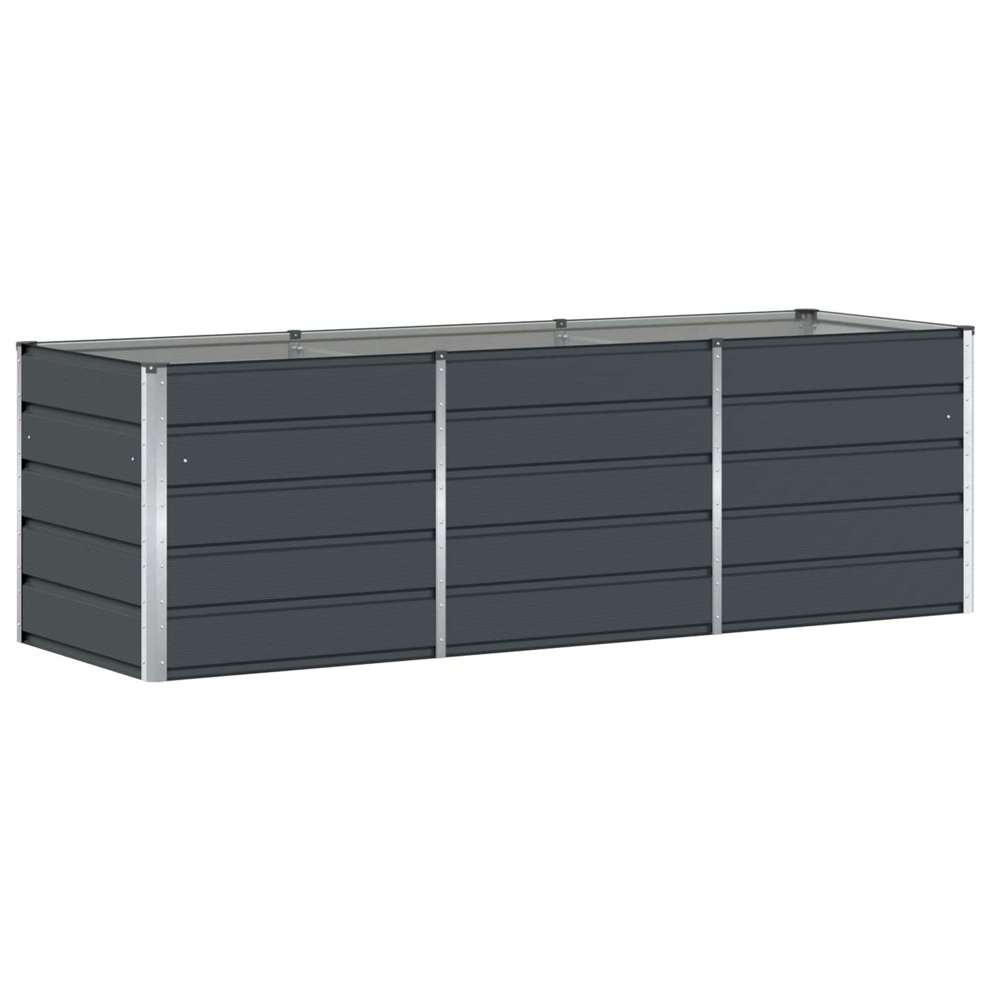 Jardinera vidaxx antracita 240 x 80 x 75 cm acero