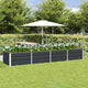 Jardinera vidaxx antracita 320 x 80 x 45 cm acero