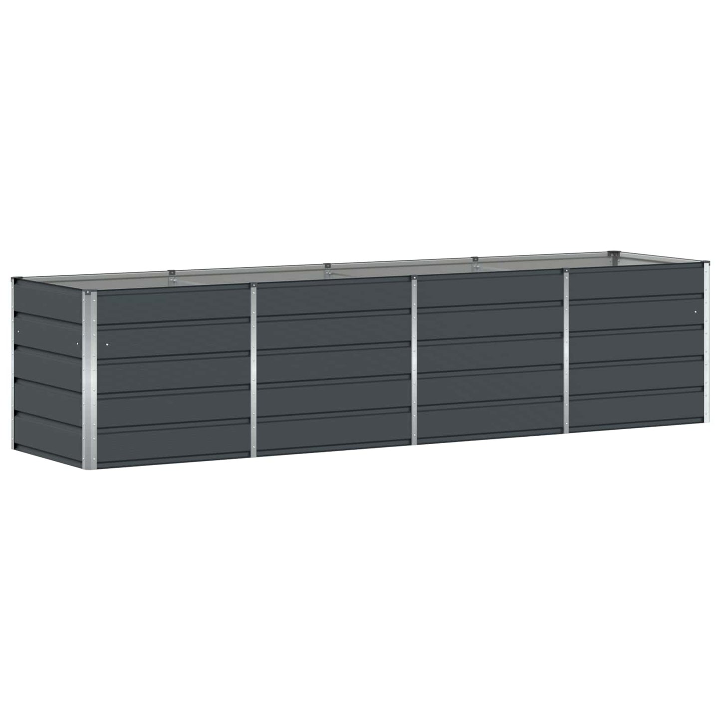 Jardinera vidaxx antracita 240 x 80 x 75 cm acero
