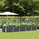 Jardinera vidaxx antracita 400 x 80 x 45 cm acero
