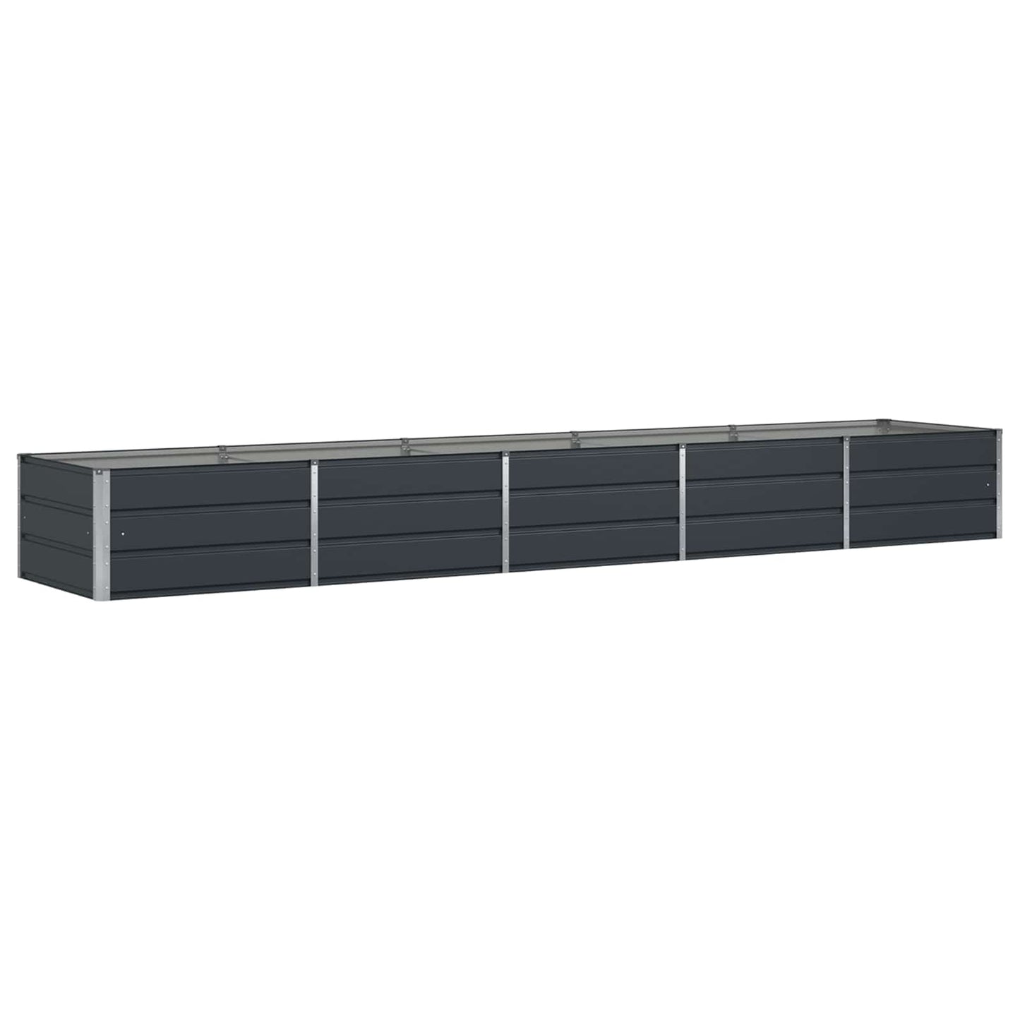 Jardinera vidaxx antracita 400 x 80 x 45 cm acero