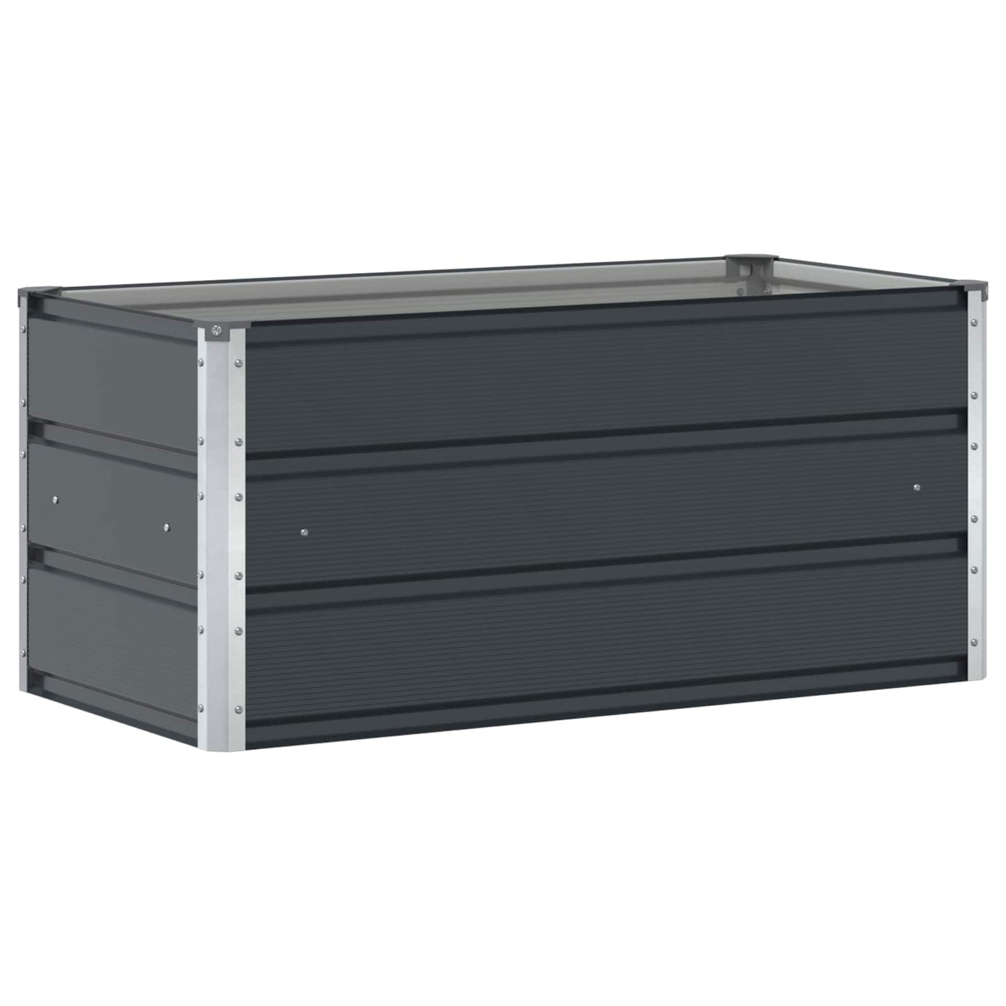 Jardinera vidaxx antracita 100 x 50 x 45 cm acero galvanizado