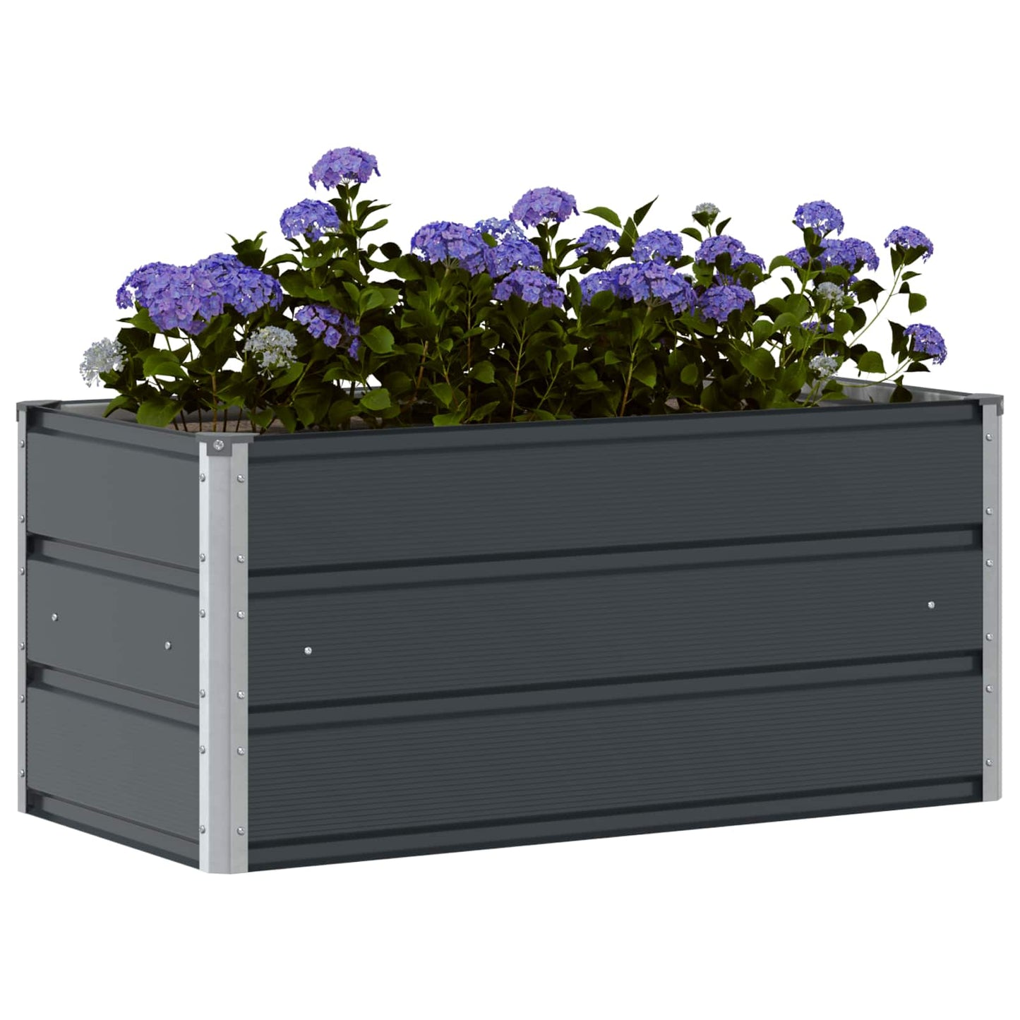 Jardinera vidaxx antracita 100 x 50 x 45 cm acero galvanizado