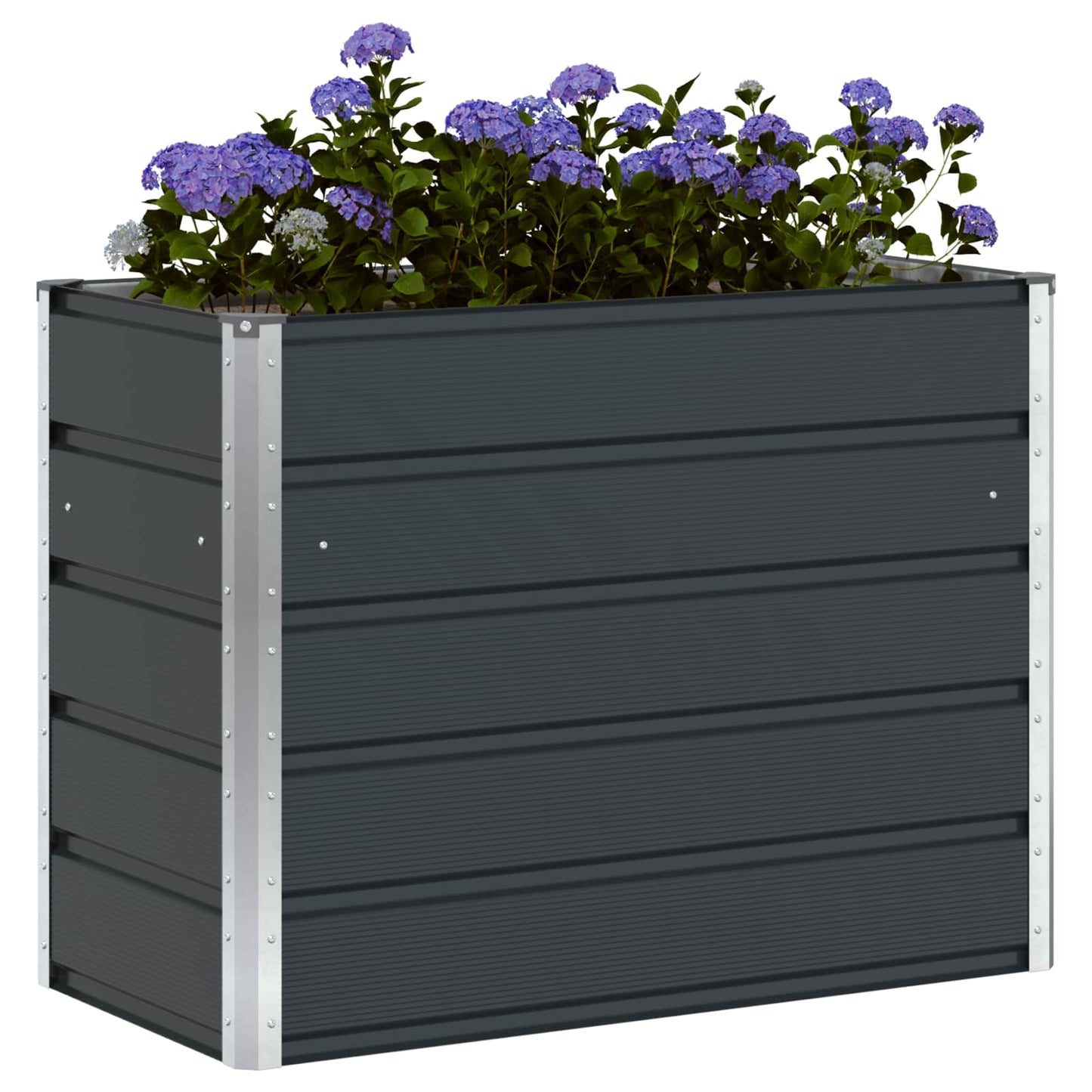 Jardinera vidaxx antracita 480 x 50 x 45 cm acero galvanizado