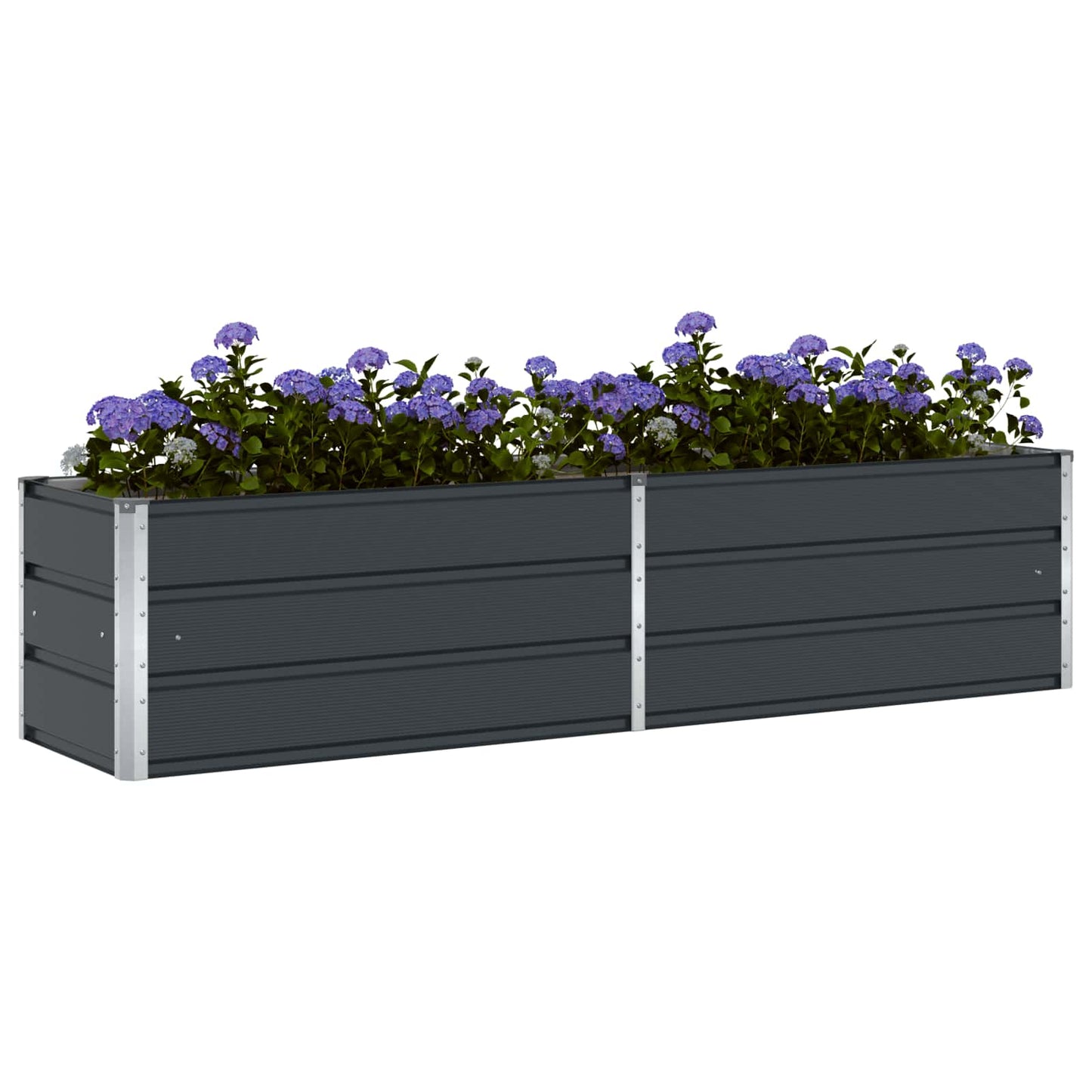 Jardinera vidaxx antracita 480 x 50 x 45 cm acero galvanizado