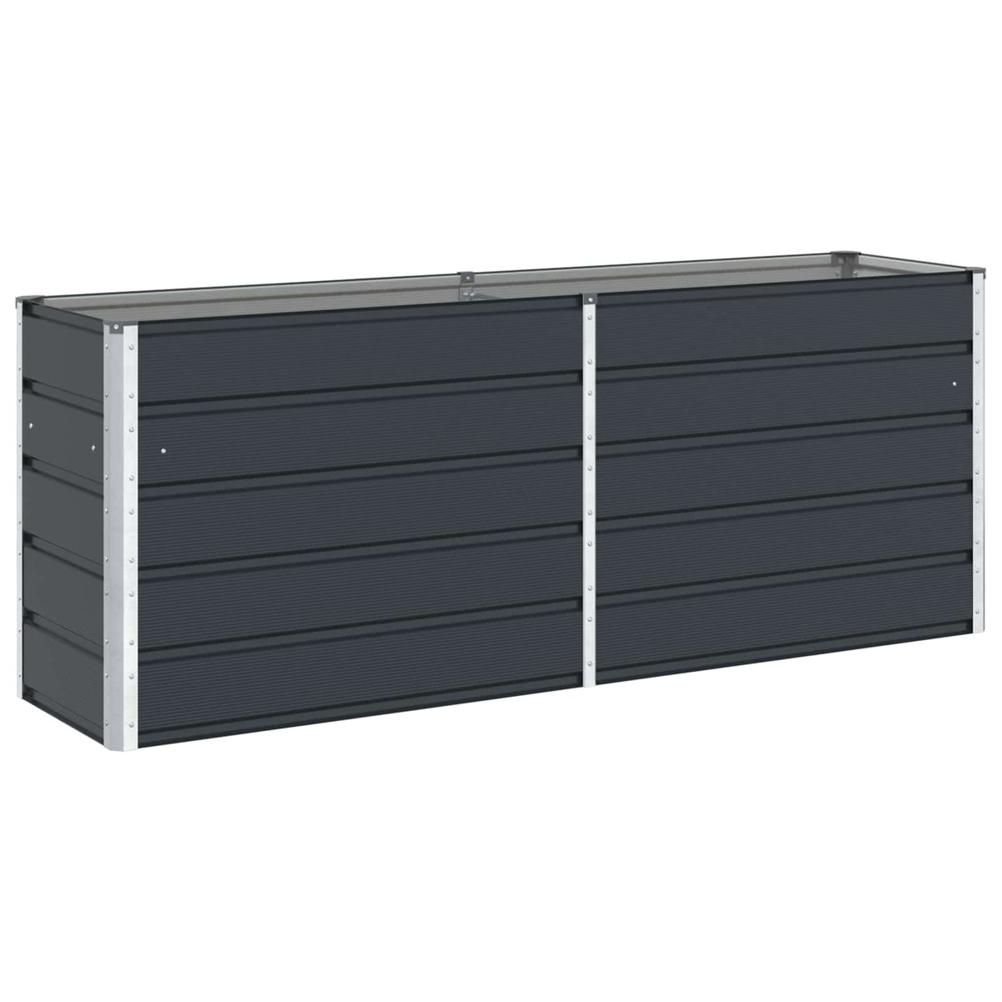 Jardinera vidaxx antracita 480 x 50 x 45 cm acero galvanizado