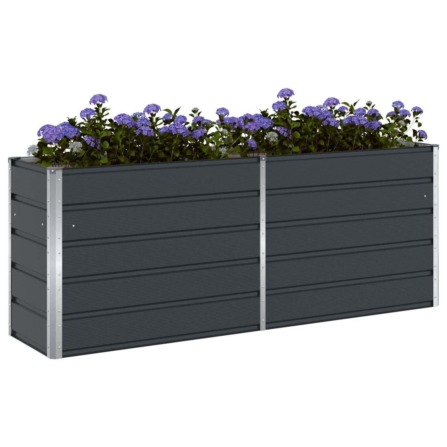 Jardinera vidaxx antracita 480 x 50 x 45 cm acero galvanizado